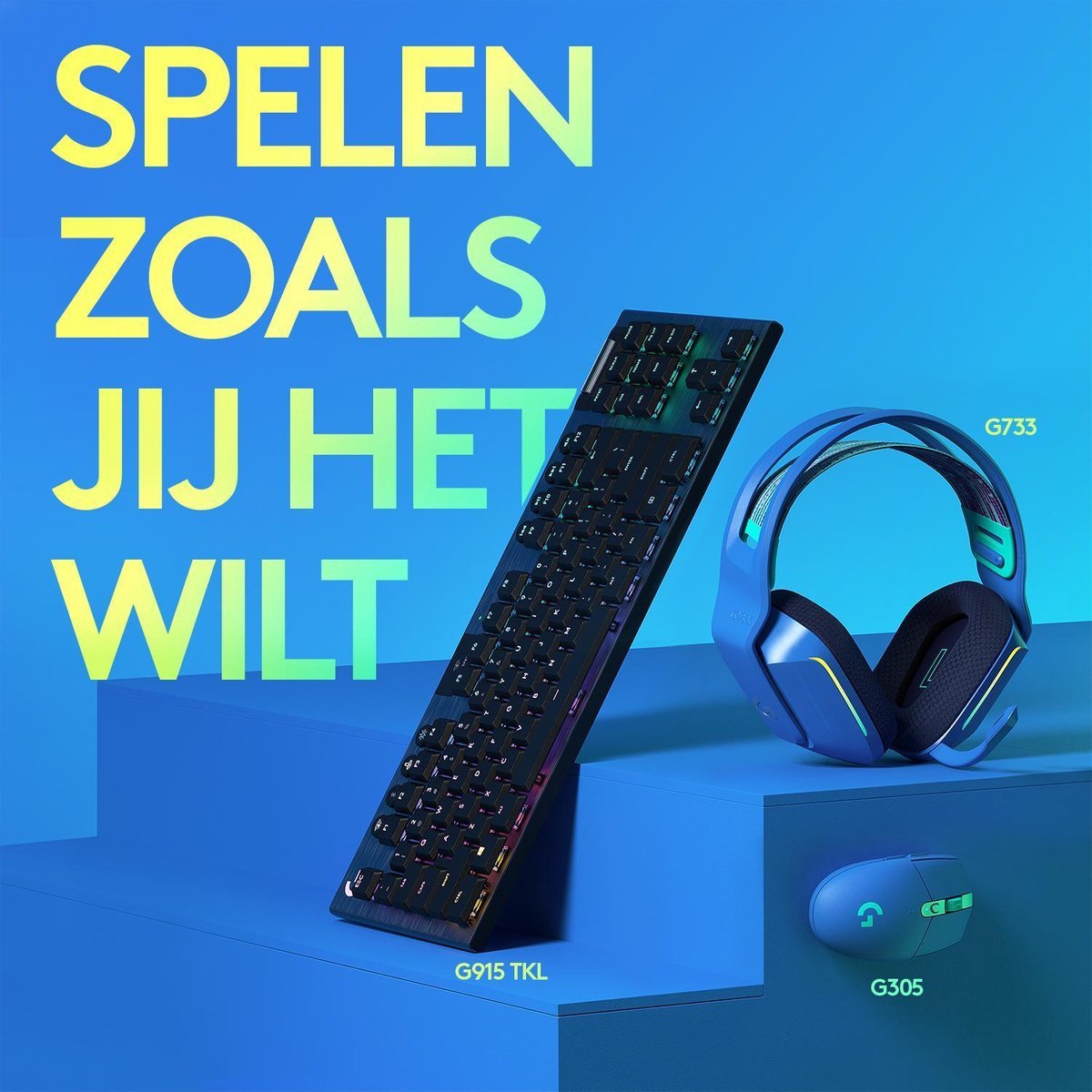 Logitech G305 HERO LIGHTSPEED Draadloze Gaming Muis Blauw met HERO Sensor - MR commerce
