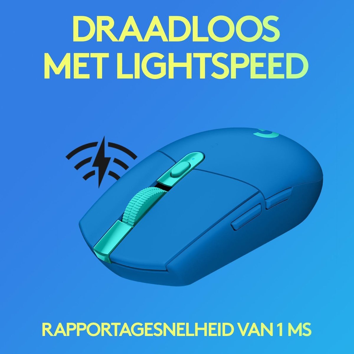 Logitech G305 HERO LIGHTSPEED Draadloze Gaming Muis Blauw met HERO Sensor - MR commerce