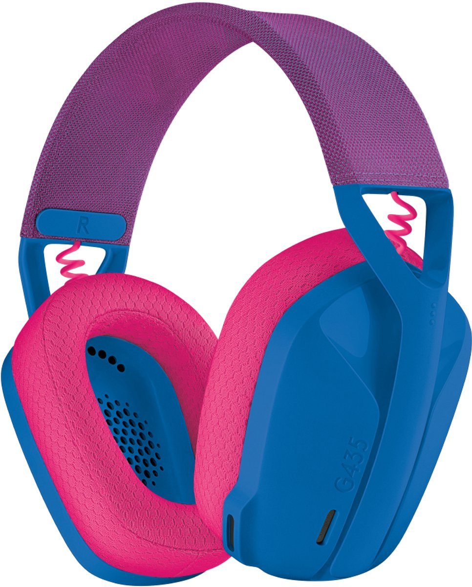 Logitech G435 LIGHTSPEED Draadloze Gaming Headset - Bluetooth, Lichtgewicht, Comfortabel, Blauw - MR commerce