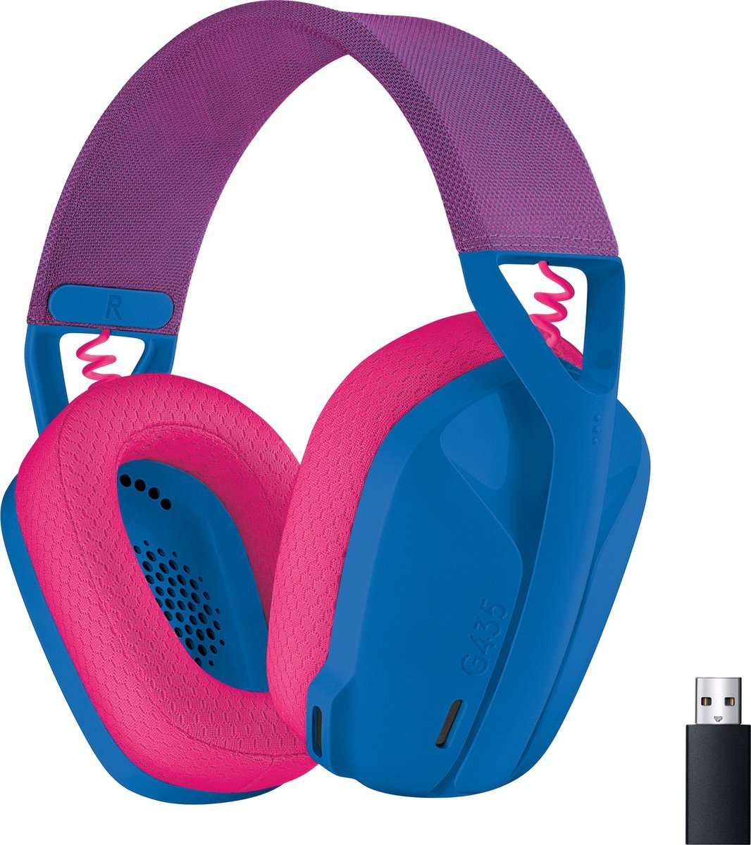 Logitech G435 LIGHTSPEED Draadloze Gaming Headset - Bluetooth, Lichtgewicht, Comfortabel, Blauw - MR commerce