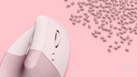Logitech Lift Verticale Ergonomische Muis Rechtshandig Roze - MR commerce