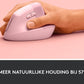 Logitech Lift Verticale Ergonomische Muis Rechtshandig Roze - MR commerce