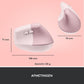Logitech Lift Verticale Ergonomische Muis Rechtshandig Roze - MR commerce