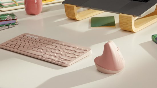 Logitech Lift Verticale Ergonomische Muis Rechtshandig Roze - MR commerce