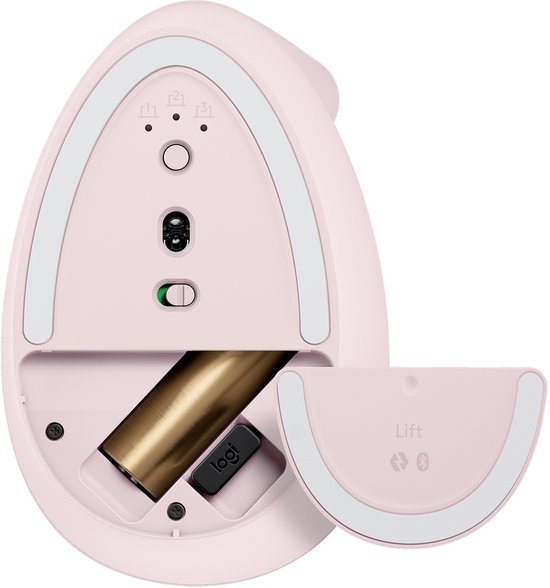 Logitech Lift Verticale Ergonomische Muis Rechtshandig Roze - MR commerce