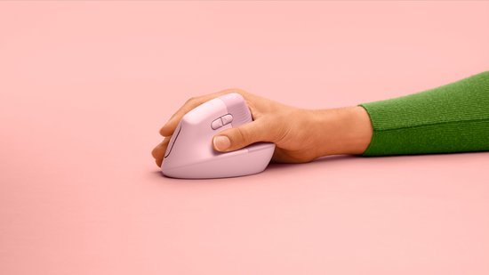 Logitech Lift Verticale Ergonomische Muis Rechtshandig Roze - MR commerce
