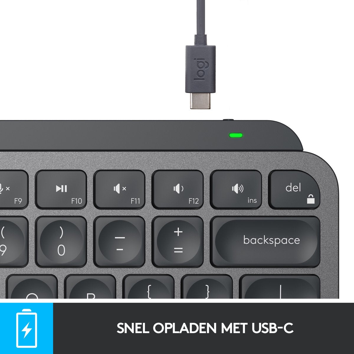 Logitech MX Keys Mini Draadloos Verlicht Toetsenbord Grafiet Duits QWERTZ - MR commerce
