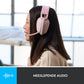 Logitech Zone Vibe 100 Draadloze Bluetooth Over - Ear Headset met Ruisonderdrukking Roze - MR commerce