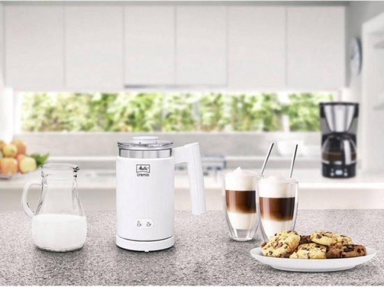 Melitta Cremio II Wit: Perfect Warm Koud Melkschuim, 0.25L Capaciteit - MR commerce