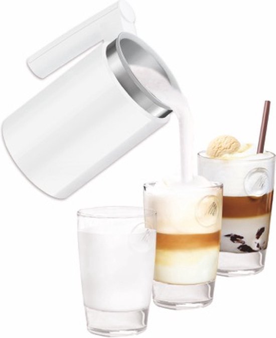 Melitta Cremio II Wit: Perfect Warm Koud Melkschuim, 0.25L Capaciteit - MR commerce