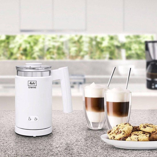 Melitta Cremio II Wit: Perfect Warm Koud Melkschuim, 0.25L Capaciteit - MR commerce