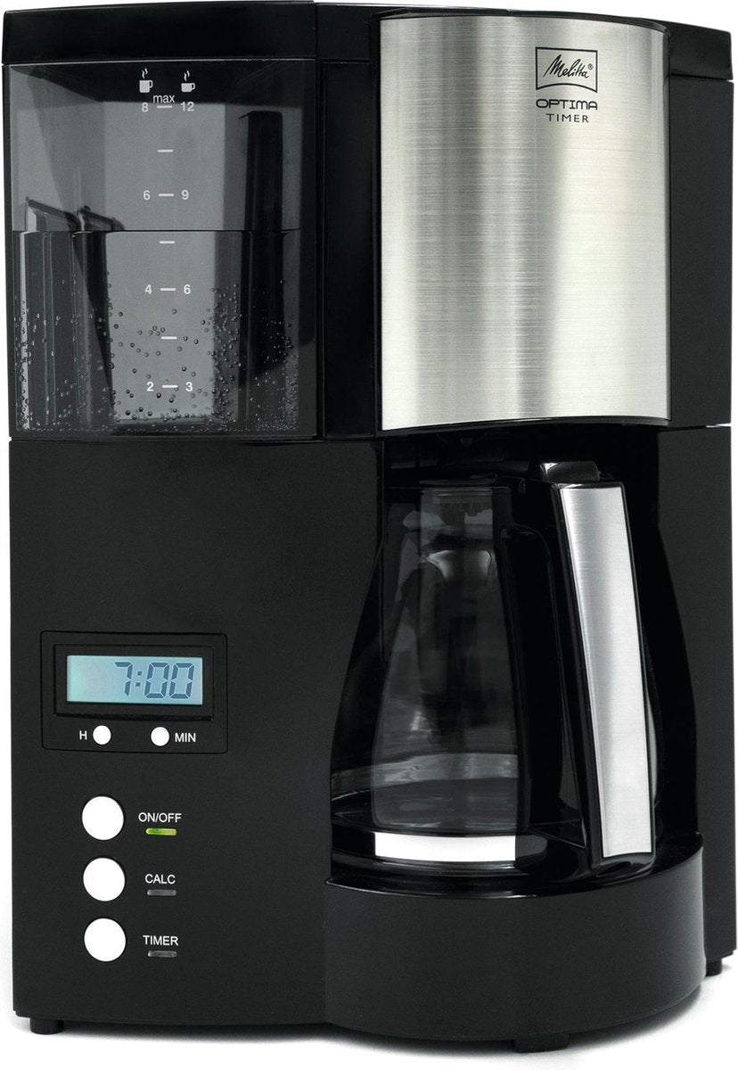 Melitta Optima Timer Filter-koffiezetapparaat met Programmeerbare Timer en Ontkalkingsprogramma - MR commerce