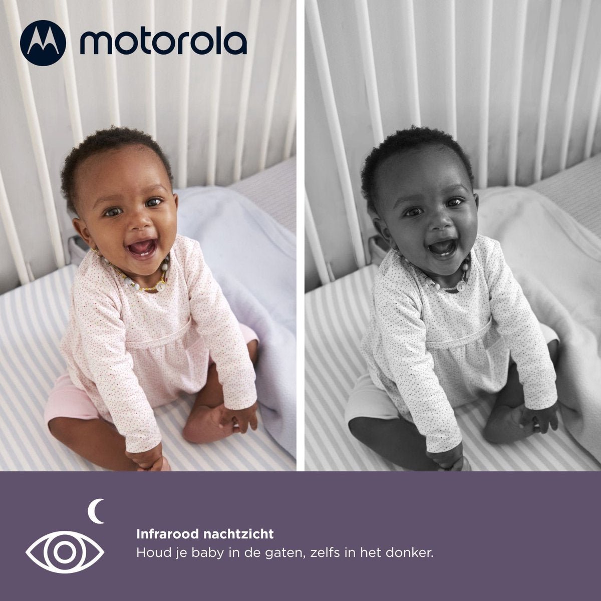 Motorola Nursery VM85 Connect Babyfoon: Camera, Kleuren Display, App, Terugspreekfunctie & Nachtlampje - MR commerce