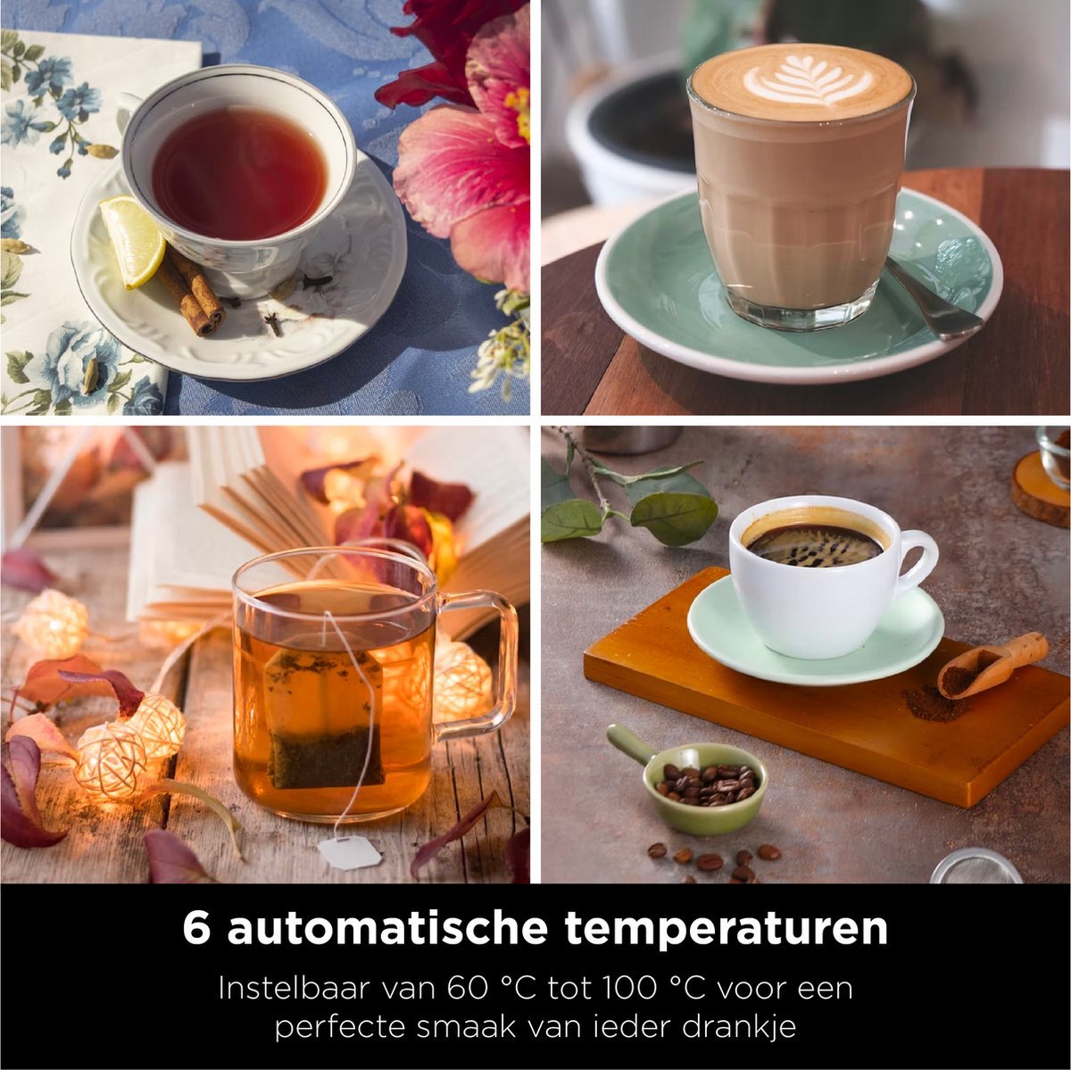 Ninja Foodi Luxe Waterkoker met Nauwkeurige Temperatuurregeling, Warmhoudfunctie, RVS, 1.7 Liter - MR commerce