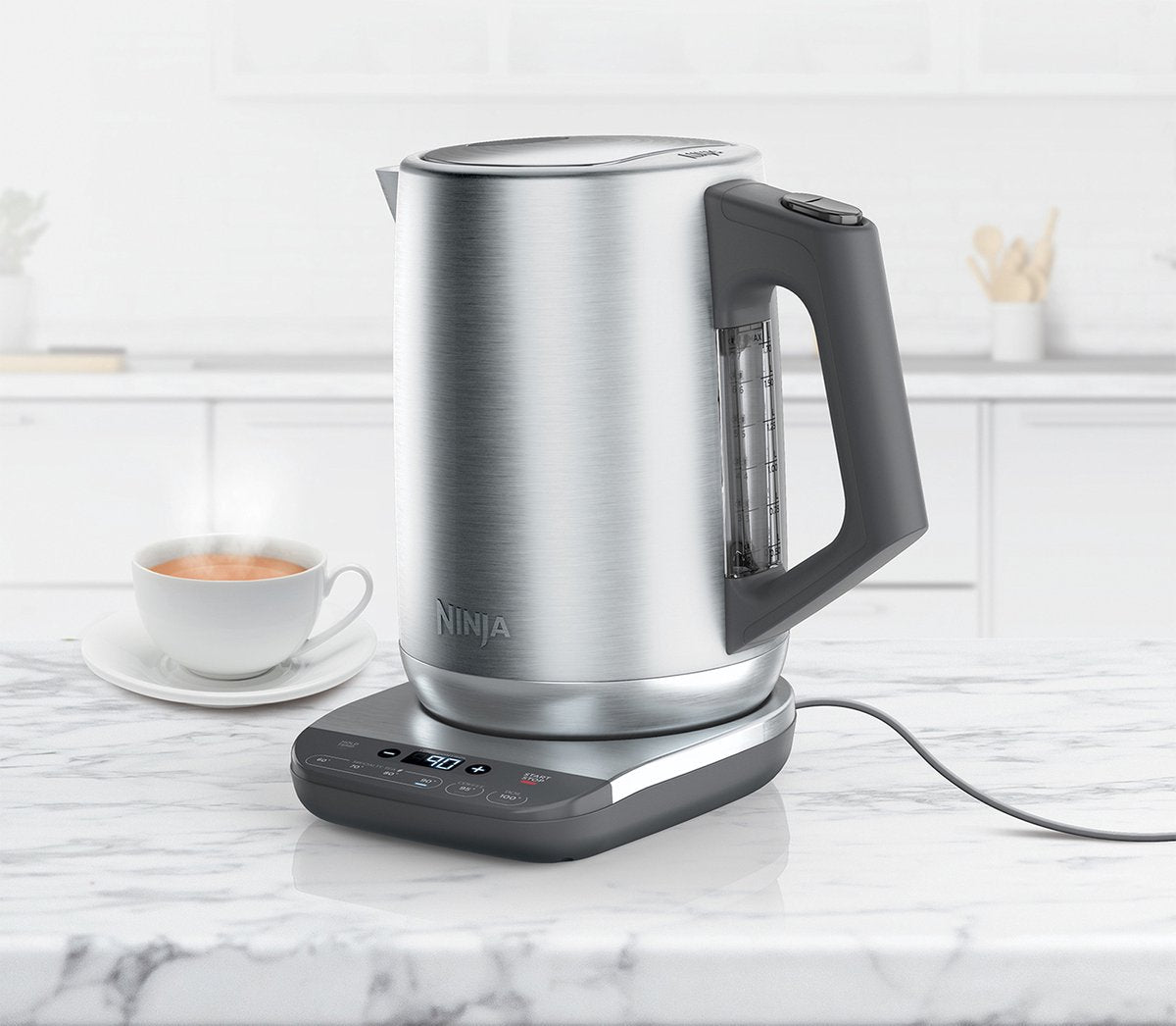 Ninja Foodi Luxe Waterkoker met Nauwkeurige Temperatuurregeling, Warmhoudfunctie, RVS, 1.7 Liter - MR commerce