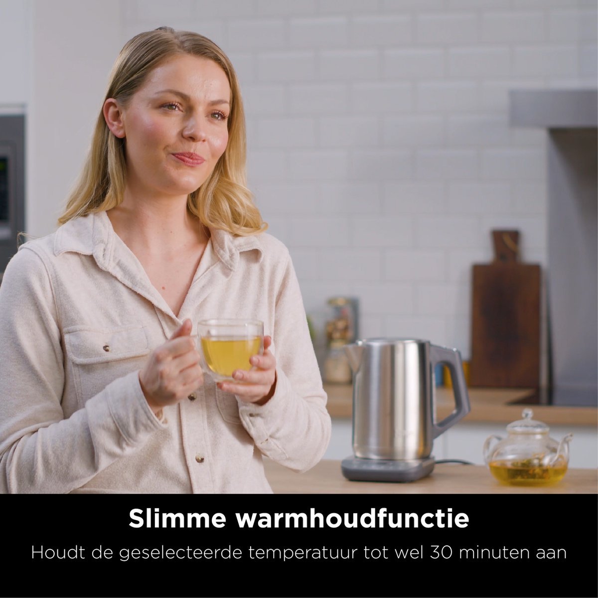 Ninja Foodi Luxe Waterkoker met Nauwkeurige Temperatuurregeling, Warmhoudfunctie, RVS, 1.7 Liter - MR commerce