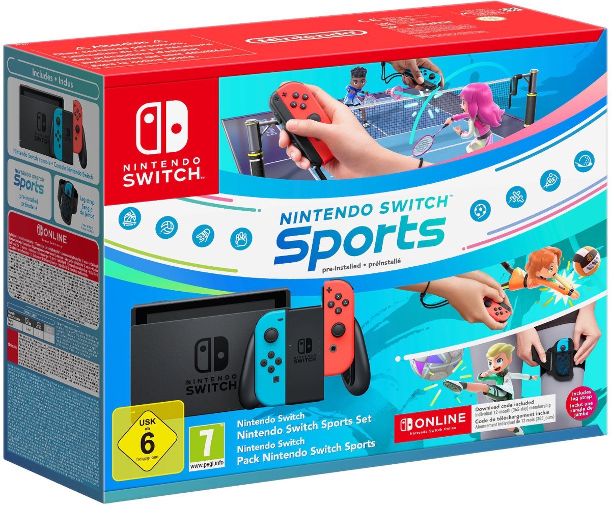 Nintendo Switch Console: Draagbaar Gaming Systeem, Neon Blauw/Rood Joy - Cons - MR commerce