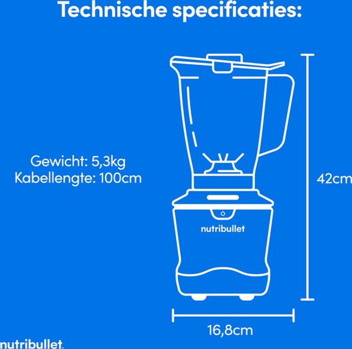 Nutribullet Smart Sense Combo Blender 1500W voor Warme Koude Bereidingen - MR commerce