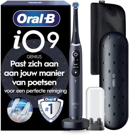 Oral-B iO 9 Elektrische Tandenborstel Zwart Bluetooth Magnetisch Etui - MR commerce