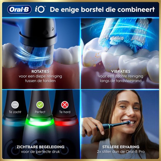 Oral-B iO 9 Elektrische Tandenborstel Zwart Bluetooth Magnetisch Etui - MR commerce