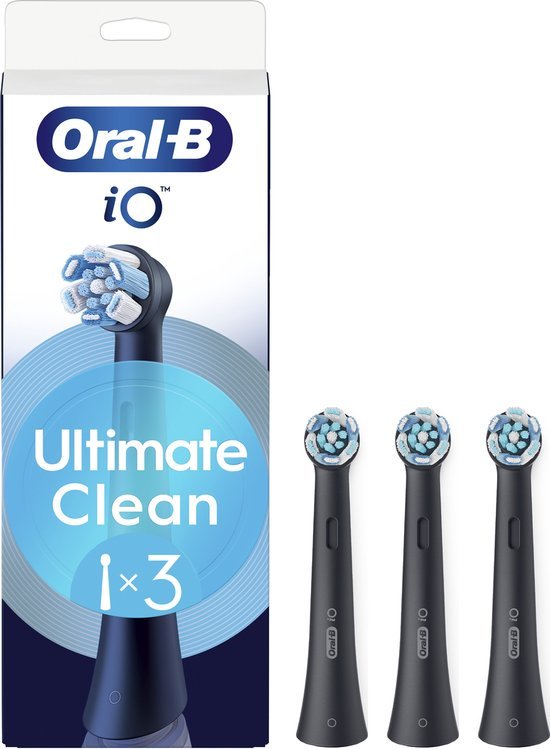 Oral-B iO Ultimate Clean Opzetborstels Voor Tandenborstel 3 Stuks Zwart - MR commerce