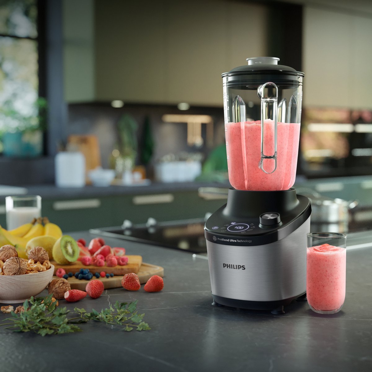 Philips 7000 Series High - Speed Blender HR3760/10 1500W Glazen Kan - MR commerce