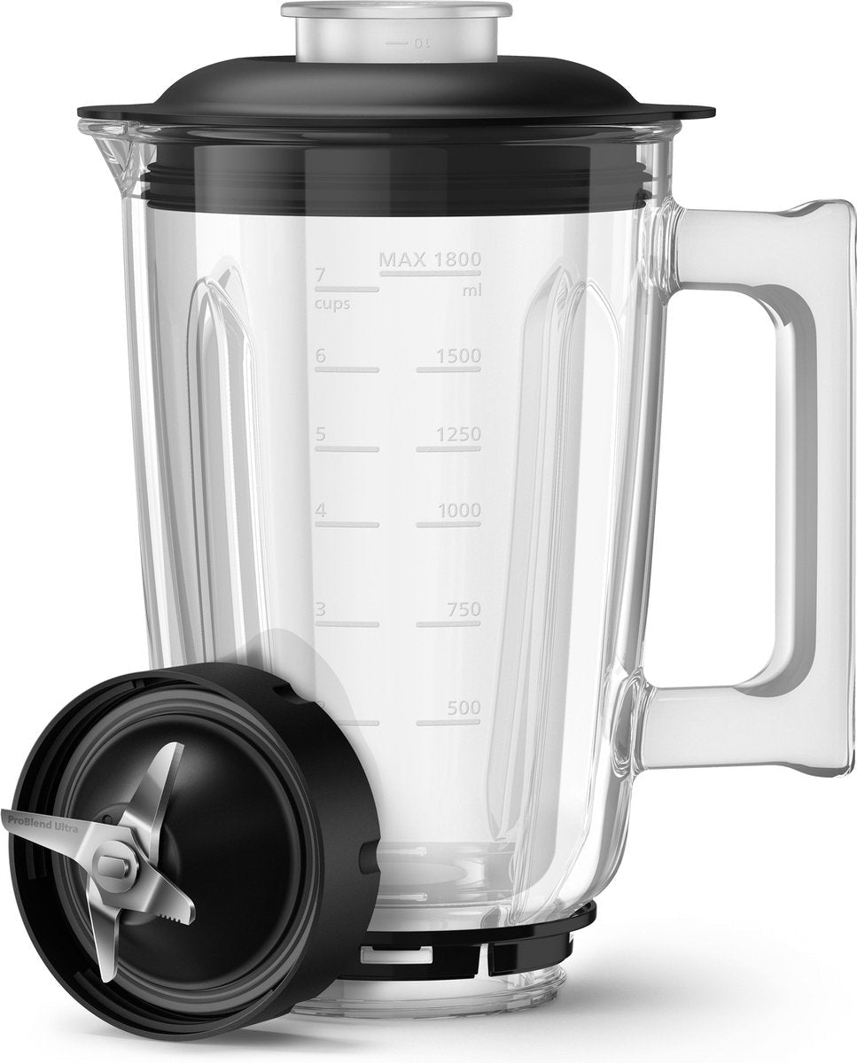 Philips 7000 Series High - Speed Blender HR3760/10 1500W Glazen Kan - MR commerce