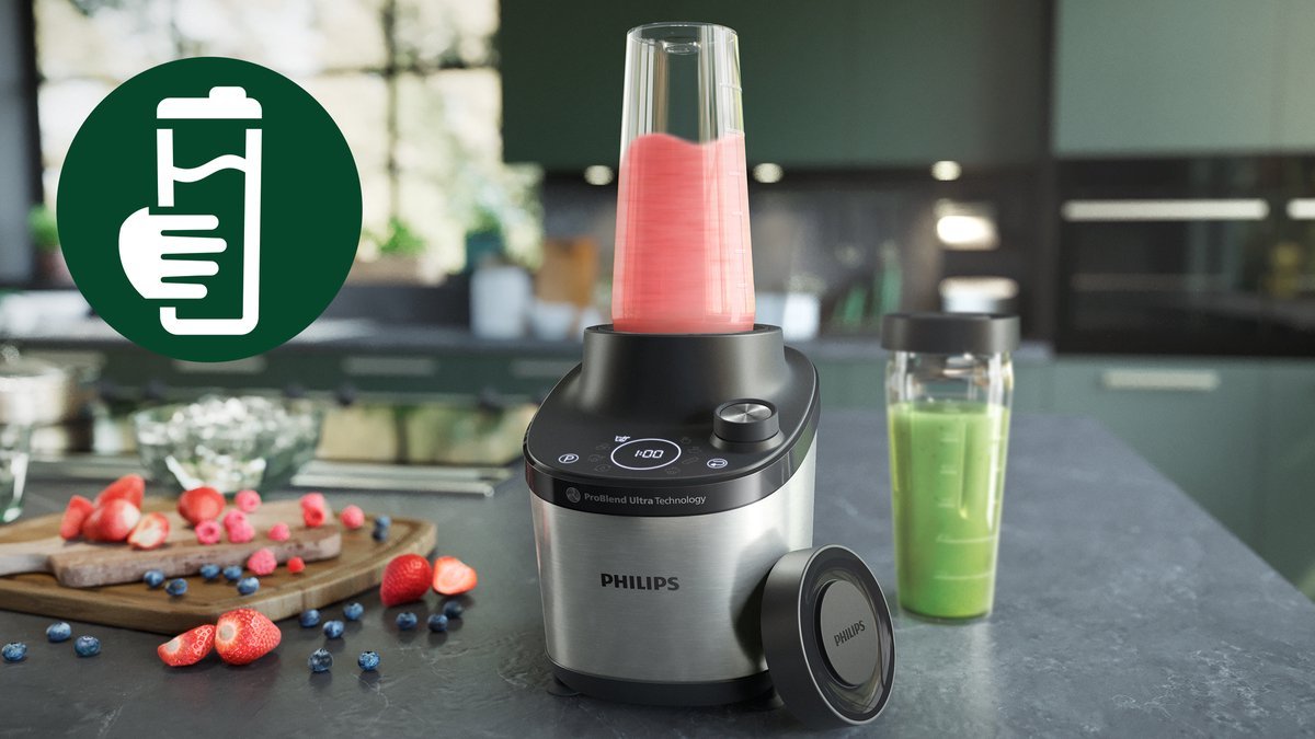Philips 7000 Series High - Speed Blender HR3760/10 1500W Glazen Kan - MR commerce