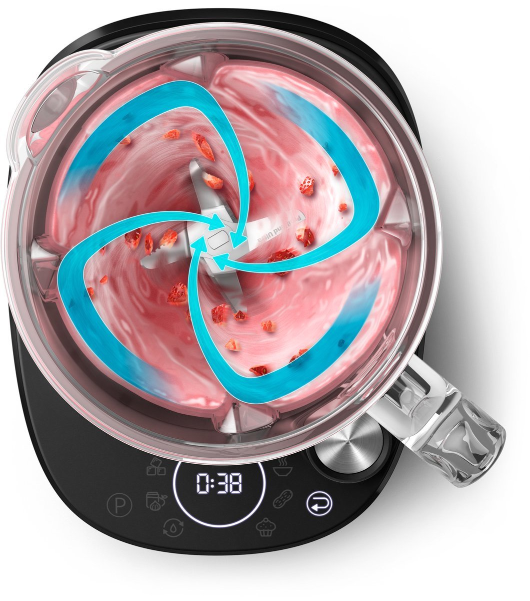 Philips 7000 Series High - Speed Blender HR3760/10 1500W Glazen Kan - MR commerce