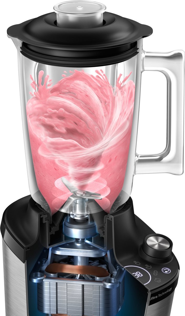 Philips 7000 Series High - Speed Blender HR3760/10 1500W Glazen Kan - MR commerce