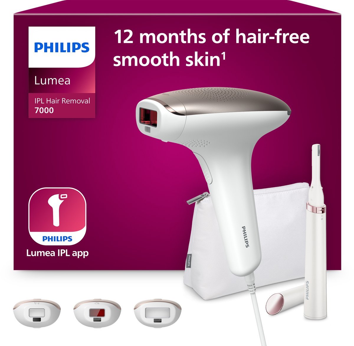 Philips Lumea Advanced IPL Ontharingsapparaat: Effectieve Haarreductie met 2 Opzetstukken BRI921/00 - MR commerce