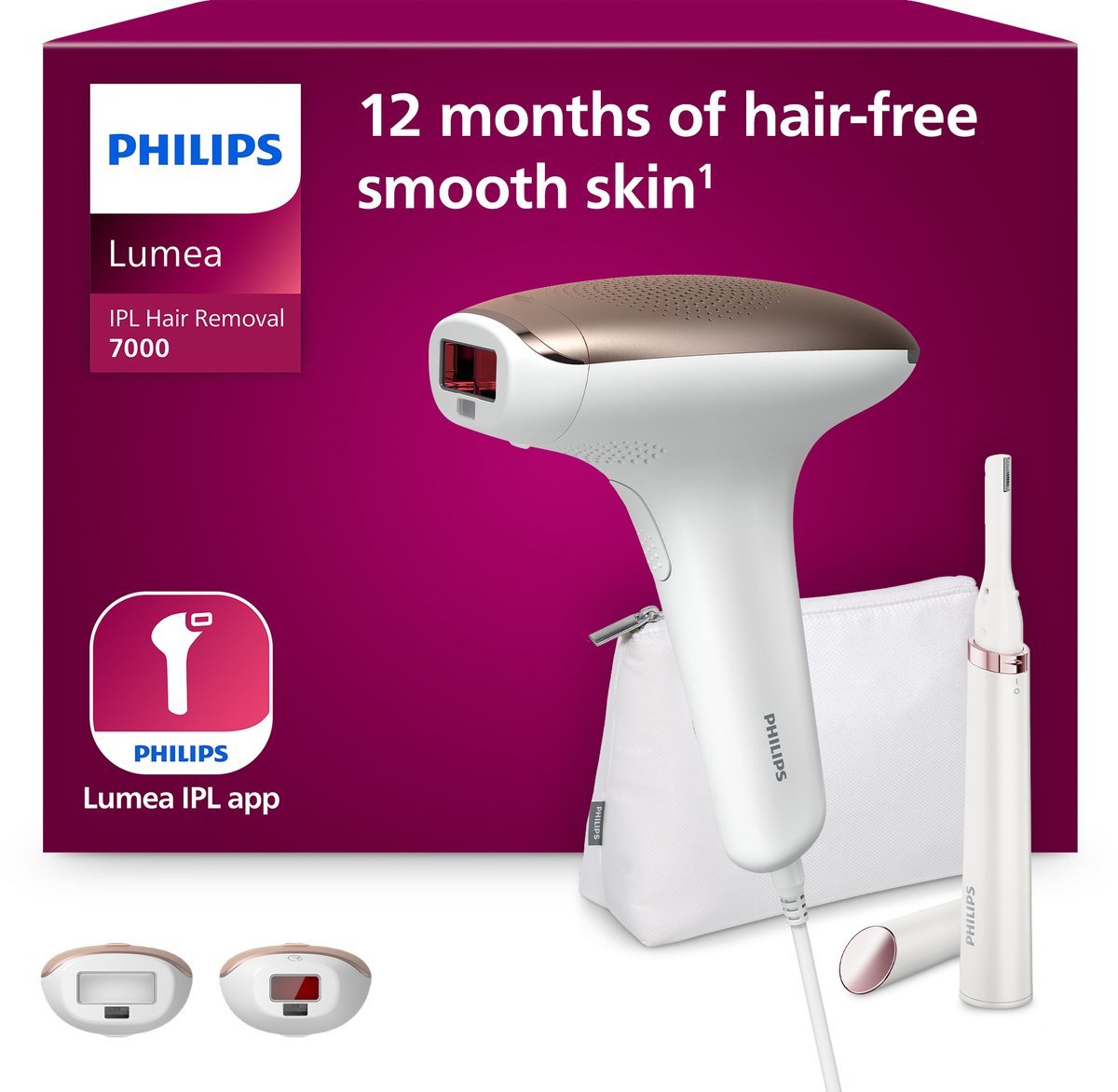 Philips Lumea Advanced IPL Ontharingsapparaat: Effectieve Haarreductie met 2 Opzetstukken BRI921/00 - MR commerce