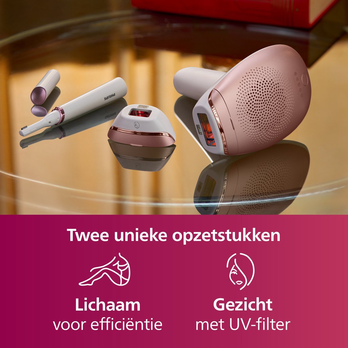 Philips Lumea Advanced IPL Ontharingsapparaat: Effectieve Haarreductie met 2 Opzetstukken BRI921/00 - MR commerce