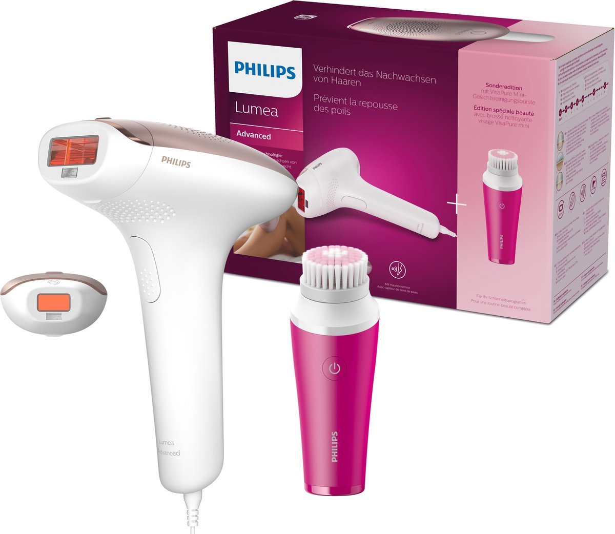 Philips Lumea Advanced IPL Ontharingsapparaat: Effectieve Haarreductie met 2 Opzetstukken BRI921/00 - MR commerce