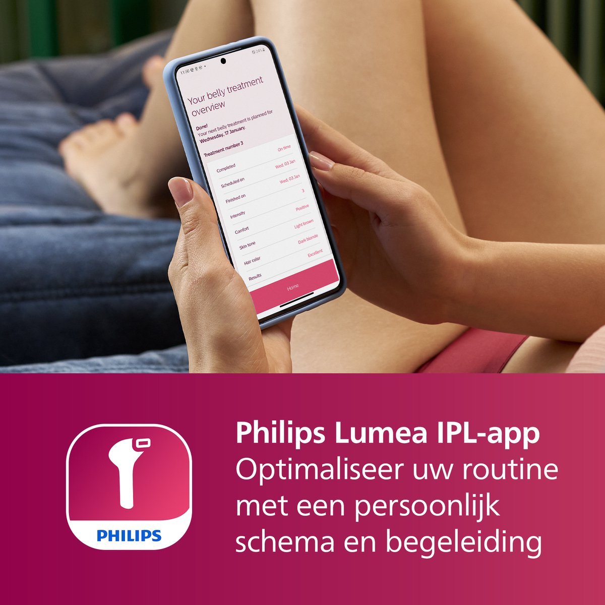 Philips Lumea Advanced IPL Ontharingsapparaat: Effectieve Haarreductie met 2 Opzetstukken BRI921/00 - MR commerce