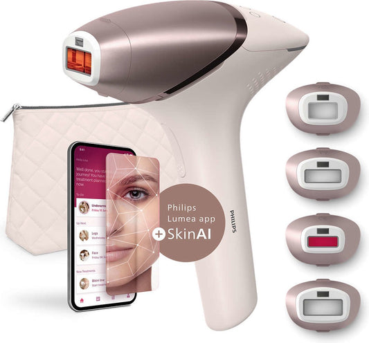 Philips Lumea IPL 9900 Series BRI951/00 Ontharingsapparaat met SenseIQ en SkinAI Technologie - MR commerce