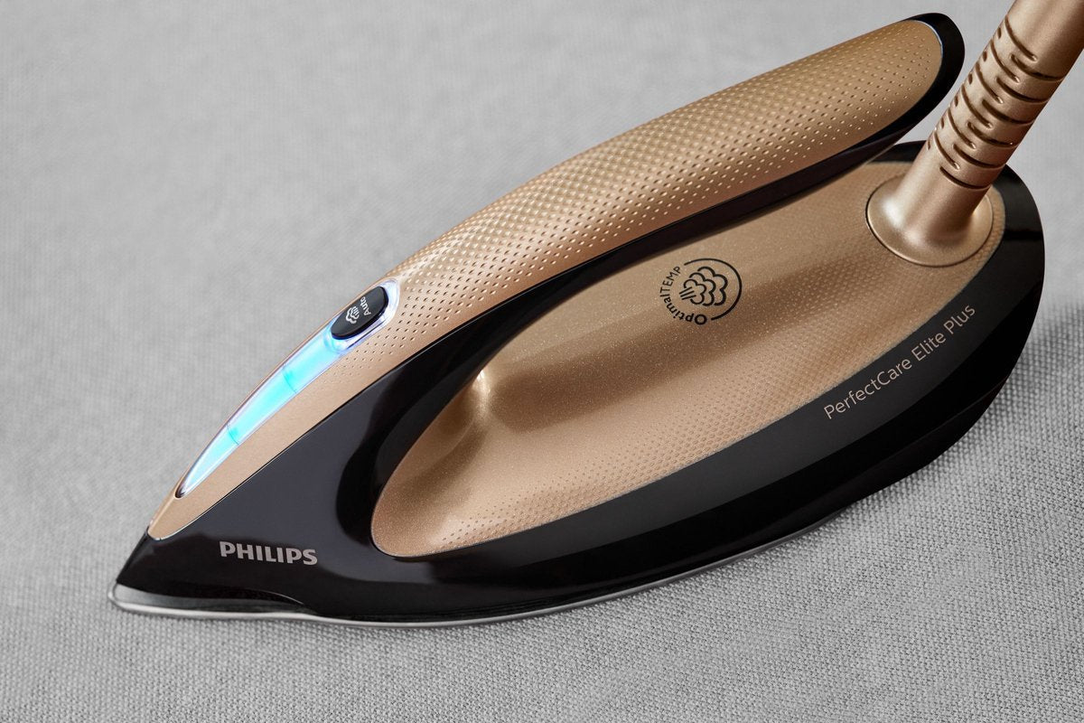 Philips PerfectCare Elite Plus GC9682/80 Stoomgenerator met OptimalTEMP Technologie, 1.8L Watertank, Zwart/Goud - MR commerce