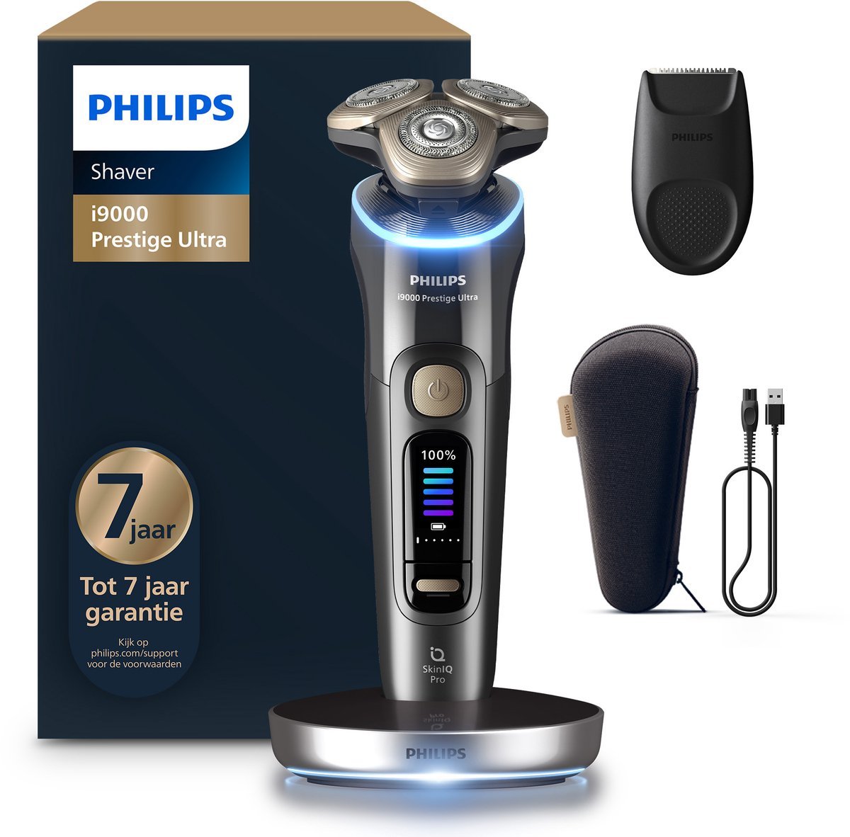 Philips Shaver i9000 Prestige Ultra Elektrisch Scheerapparaat met UV Oplaadcase - MR commerce