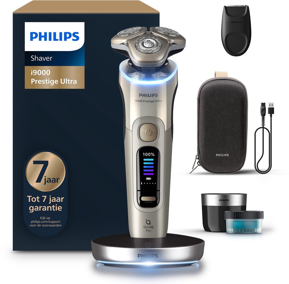 Philips Shaver i9000 Prestige Ultra Elektrisch Scheerapparaat met UV Oplaadcase - MR commerce