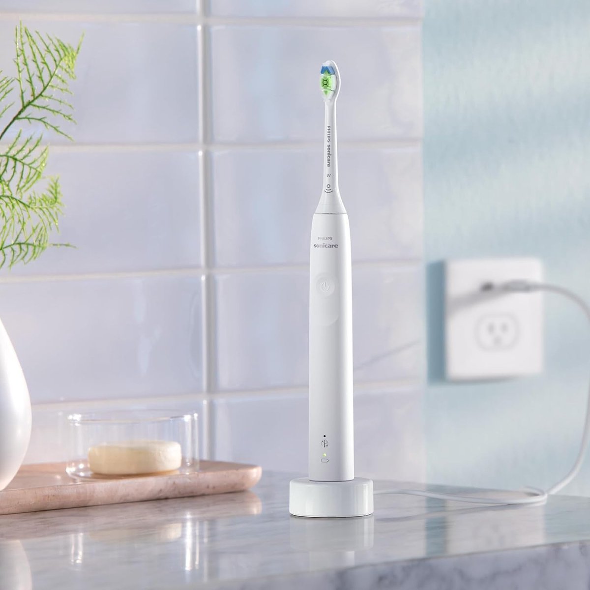 Philips Sonicare 4100 HX3683/33 Elektrische Tandenborstel Wit met Reisetui en Druksensor - MR commerce
