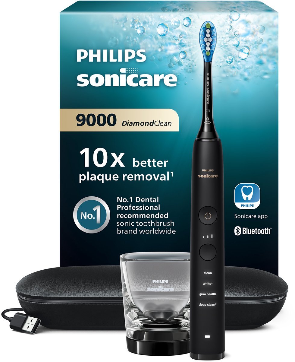 Philips Sonicare DiamondClean 9000 Elektrische Tandenborstel Zwart HX9911/09 - MR commerce