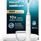 Philips Sonicare DiamondClean 9000 Geavanceerde Sonische Tandenborstel Wit Oplaadglas HX9911/27 - MR commerce