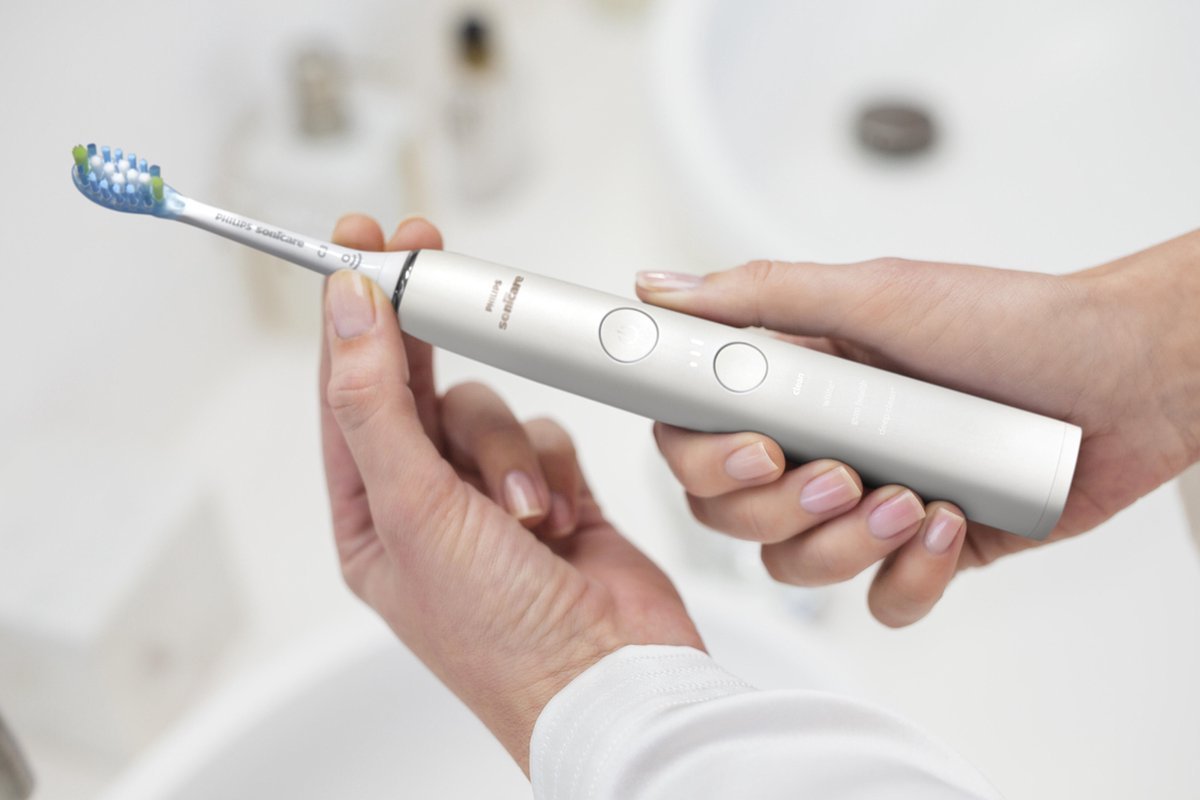 Philips Sonicare DiamondClean 9000 HX3886/41 Elektrische Tandenborstel met Waterflosser Wit - MR commerce