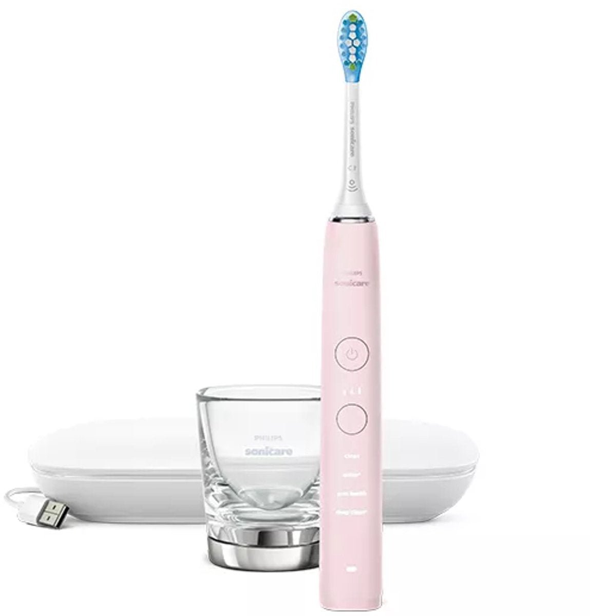 Philips Sonicare DiamondClean 9000 Sonische Elektrische Tandenborstel Lichtroze HX9911/29 - MR commerce