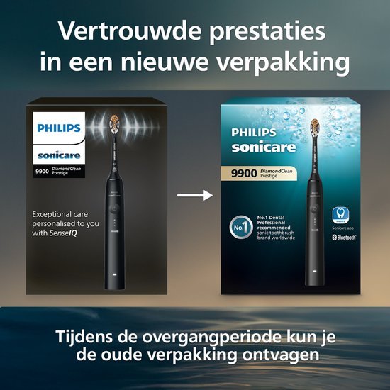Philips Sonicare DiamondClean Smart 9000 HX9917/89 Zwarte Sonische Elektrische Tandenborstel - MR commerce
