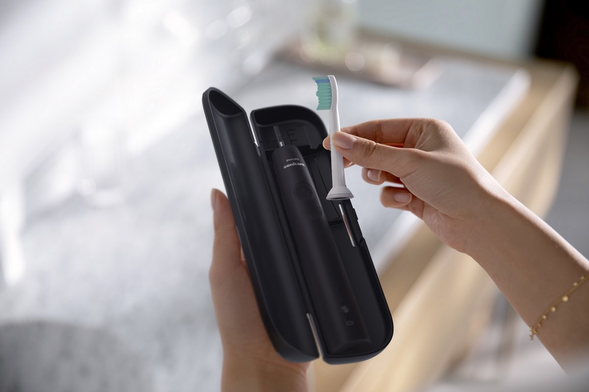 Philips Sonicare Series 3100 HX3673/14 Elektrische Tandenborstel Zwart met Druksensor - MR commerce