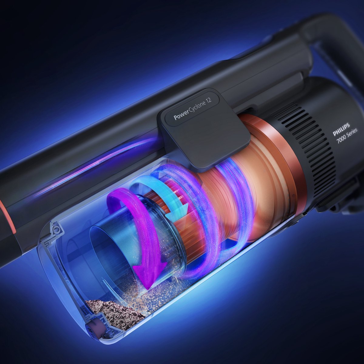 Philips SpeedPro Max Snoerloze Steelstofzuiger: Droog & Nat Reiniging, 80 Min Accu, XC7053/01 - MR commerce