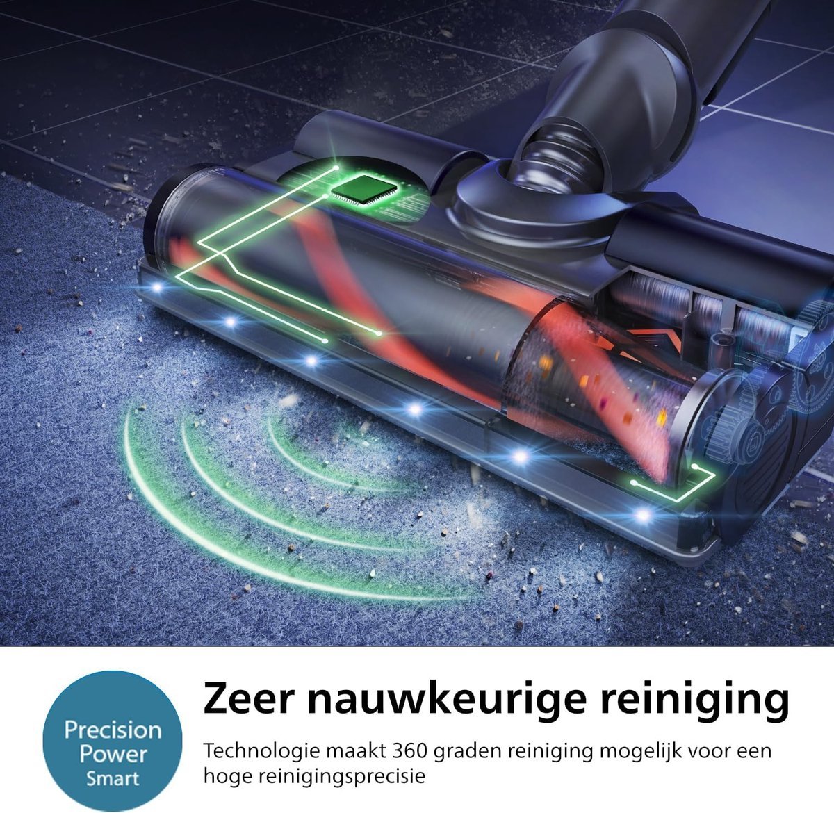 Philips SpeedPro Max Snoerloze Steelstofzuiger: Droog & Nat Reiniging, 80 Min Accu, XC7053/01 - MR commerce