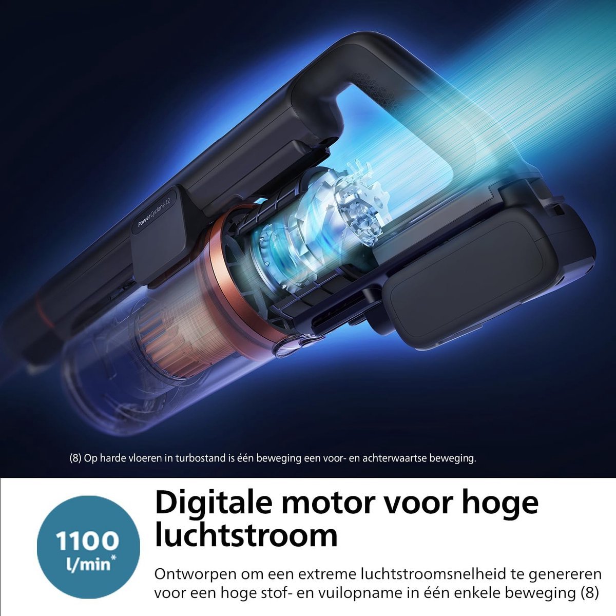 Philips SpeedPro Max Snoerloze Steelstofzuiger: Droog & Nat Reiniging, 80 Min Accu, XC7053/01 - MR commerce