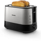 Philips Viva HD2637/90 Broodrooster met Extra Brede Sleuven - Zwart - MR commerce